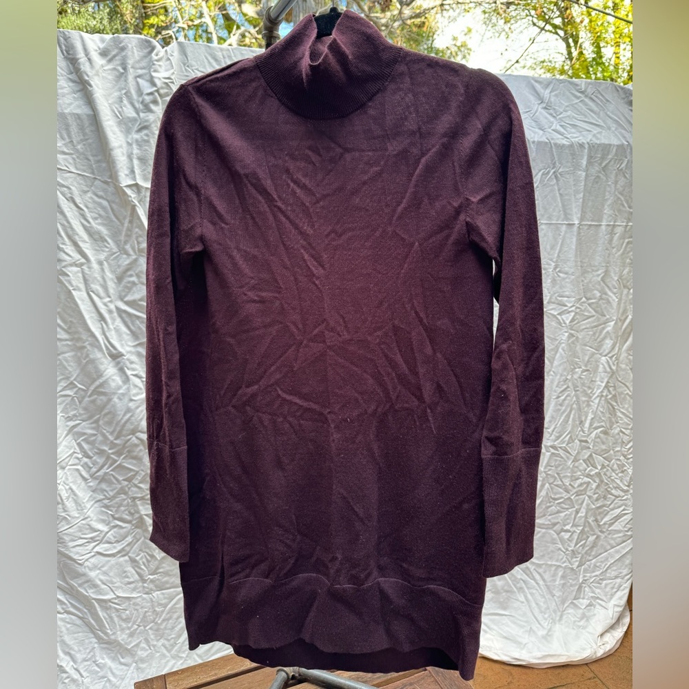 burgundy COS sweater dress